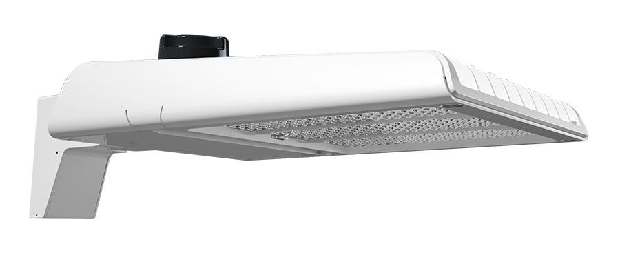 A22-200W A22 Type III Distribution Area Light, 155.1 to 200.5 W Fixture, 120 to 277 V, White Housing