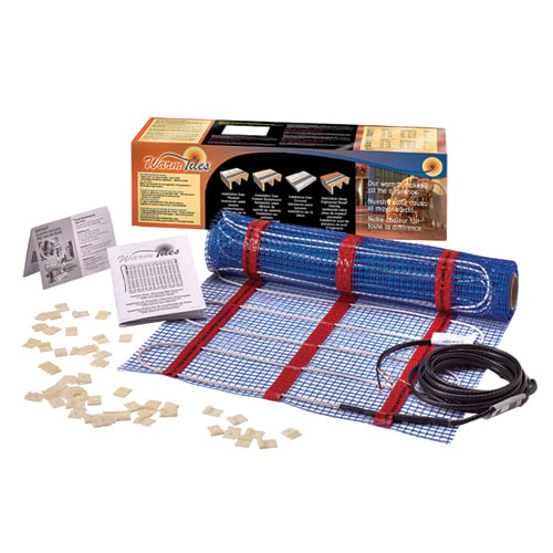 SAM1042 Warm Tiles Self-Adhesive Floor Warming Mat Kit, 28 ft L x 20 in W, 47 to 54 sq-ft Coverage, 120 V AC