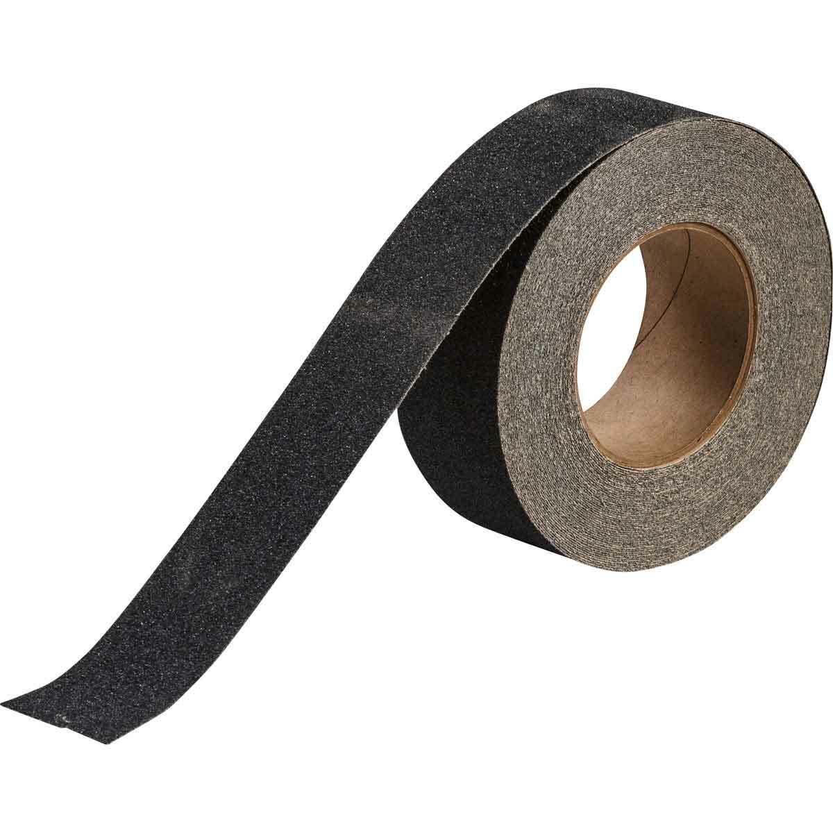 52423 Non-Reflective Anti-Skid Tape, 60 ft/Roll L x 2 in W x 0.026 in THK, B-916 Polyester/Oxide Grit, Solid Surface Pattern