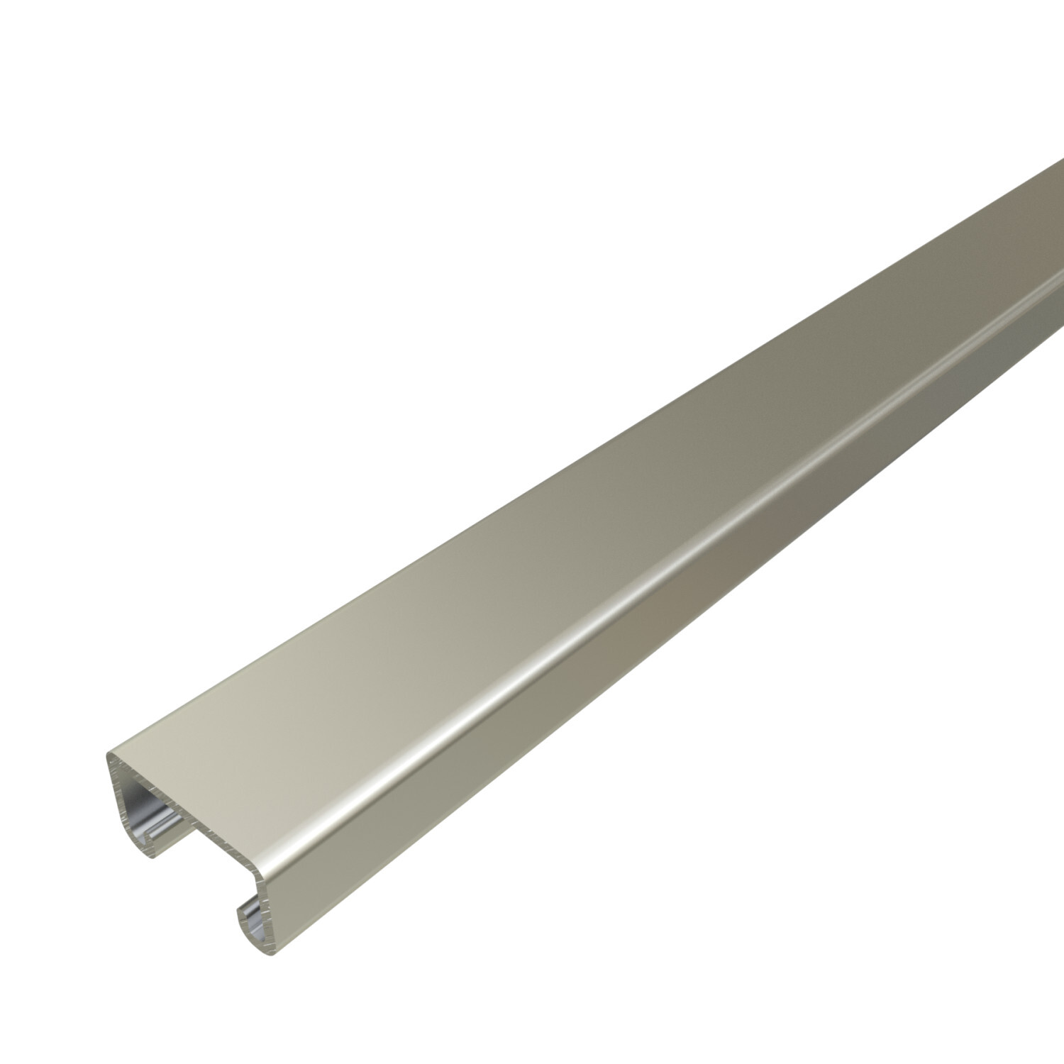 P3300-10SS P3300 Solid Channel, 10 ft L 1-5/8 in W 7/8 in D 12 ga THK, Low Carbon Steel, Domestic