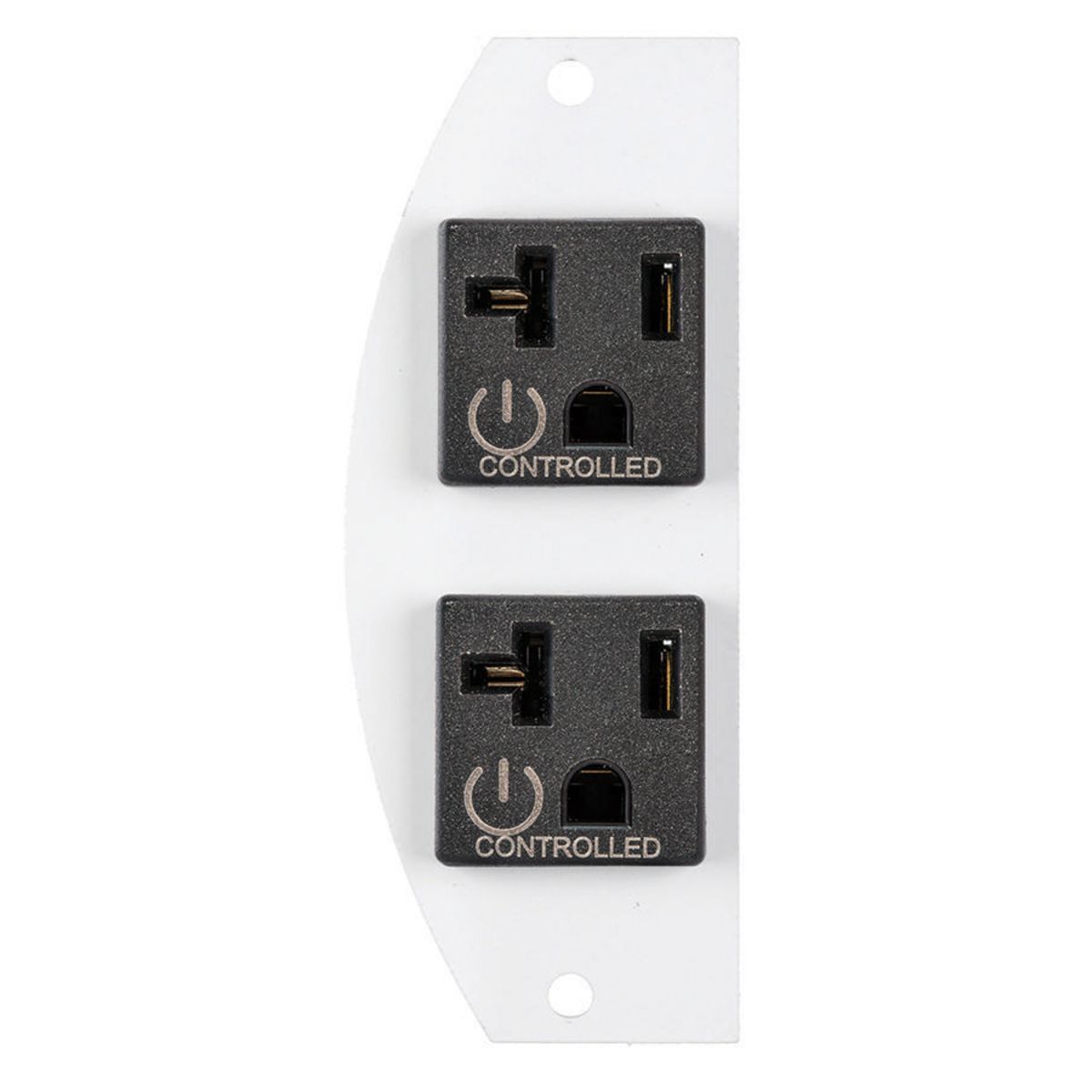 S1R8PSPZC Controlled Laser Marked/Standard Sized Sub Plate With (2) 20 A Pre-Wired Power Cubes, Composite