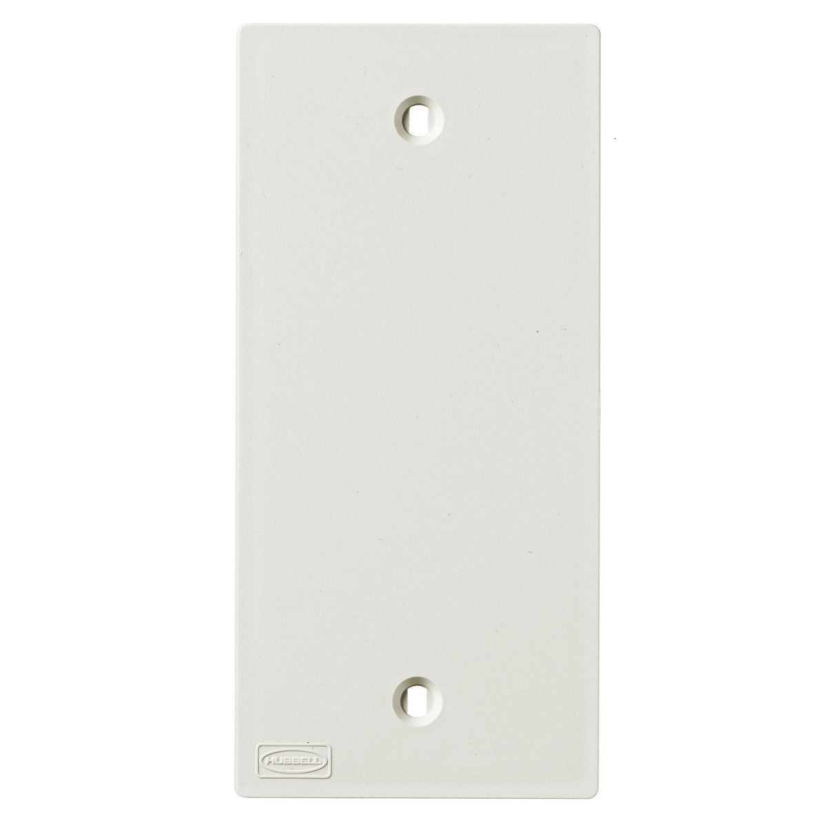 KP14W KP Series 1-Gang Blank Opening Standard Faceplate, For Use With PolyTrak Non-Metallic Raceway, ABS, Ivory/White