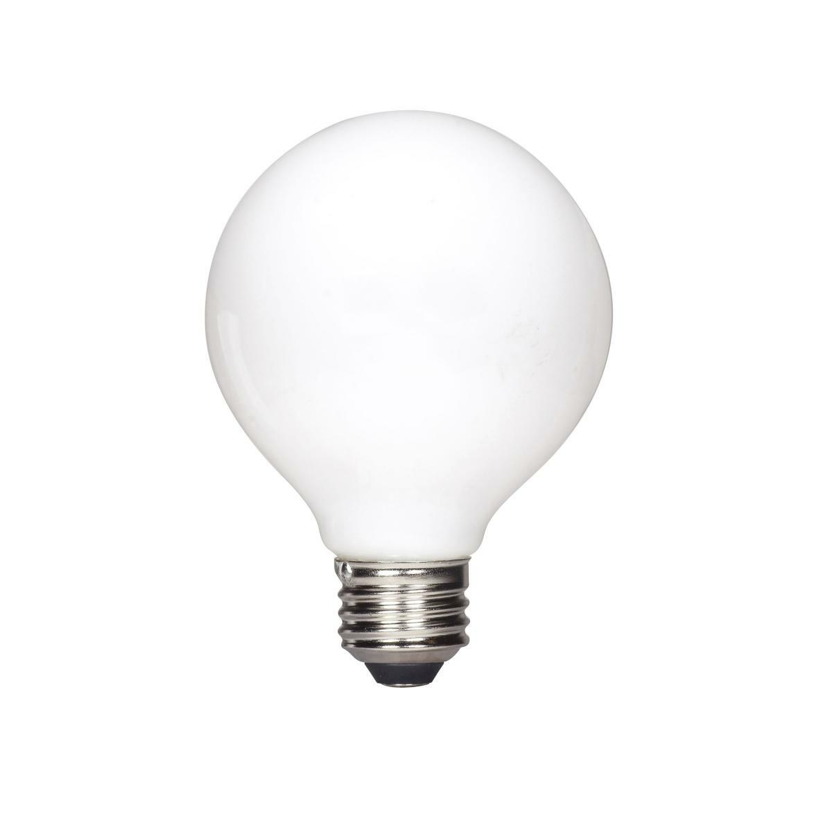 S21738 Dimmable LED Filament Lamp, 4.5 W, 40 W Incandescent Equivalent, E26 Lamp, G25 Globe Shape, 350 Lumens