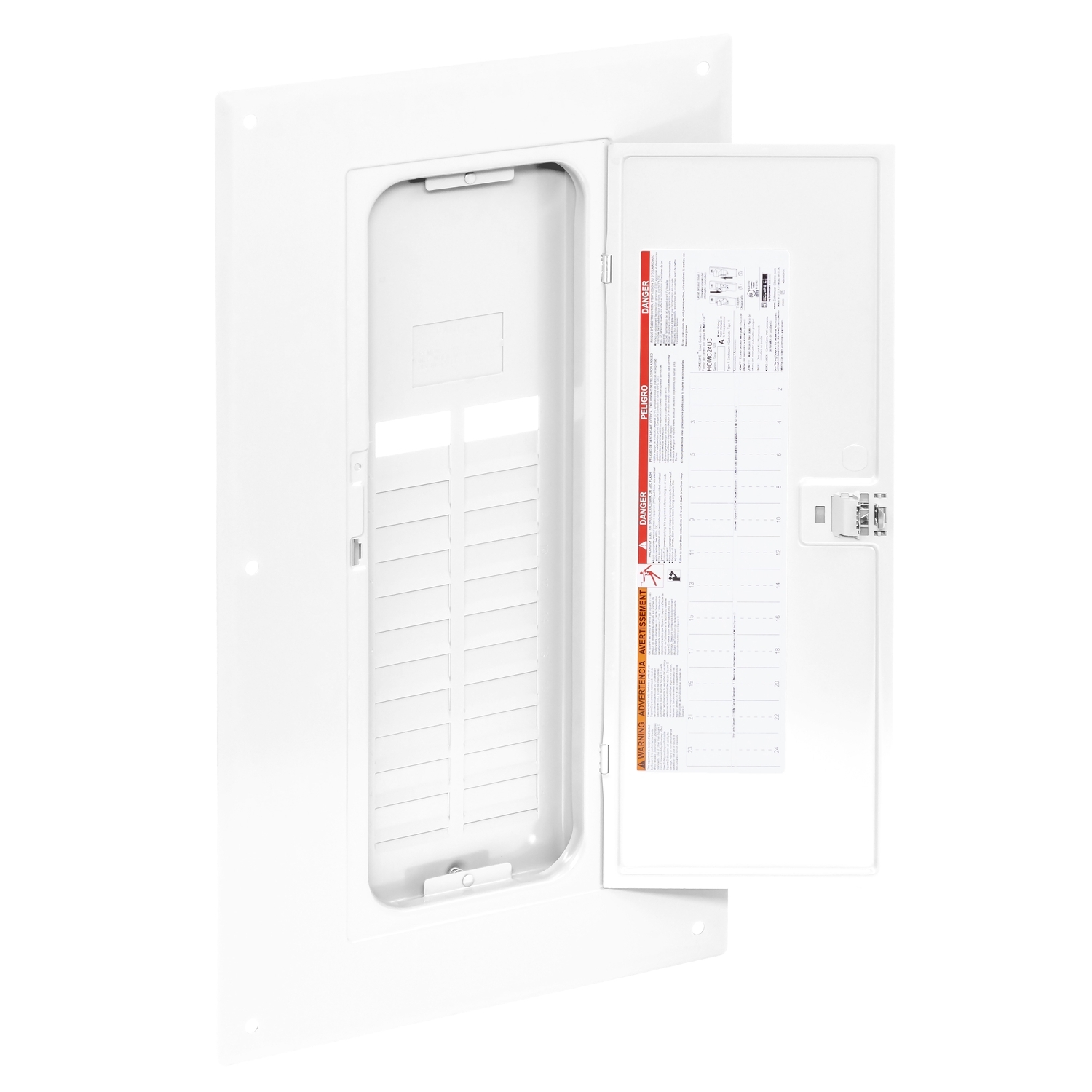 HOMC24UCW Homeline Replacement cover, Homeline, for 24 space load center, combination flush and surface, white