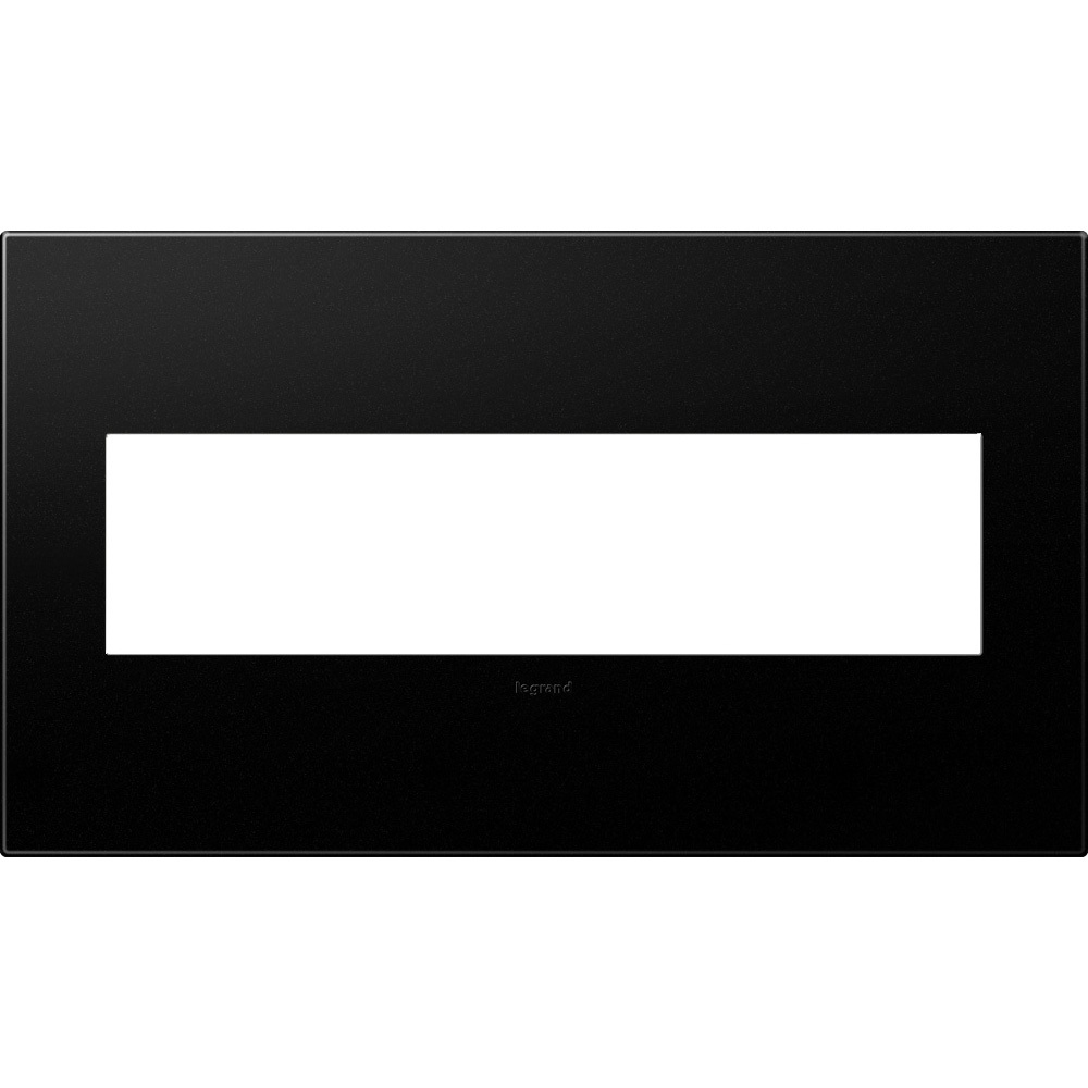 AWP4GGR4 Adorne 2-Module Designer Standard Wall Plate, 4 Gangs, 8.88 in W x 5.13 in H, Plastic