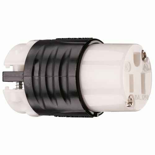 PS5269X 15 Amp, 125V Extra-Hard Use Spec-Grade Connector, Black and White