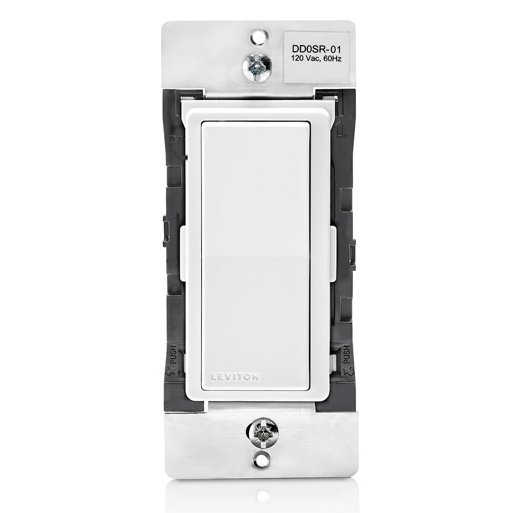 DD0SR-1Z Decora Coordinating Remote Switch, 120/277 V AC, On/Off Operation, White