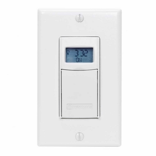 EI400WC Auto-Off Decorator Digital Electronic In-Wall Timer, 1 s to 24 hr Setting, 120 to 127 VAC, 12 to 18 VDC, 1 hp, 1NO 1 Form A SPST Contact, 1 Poles