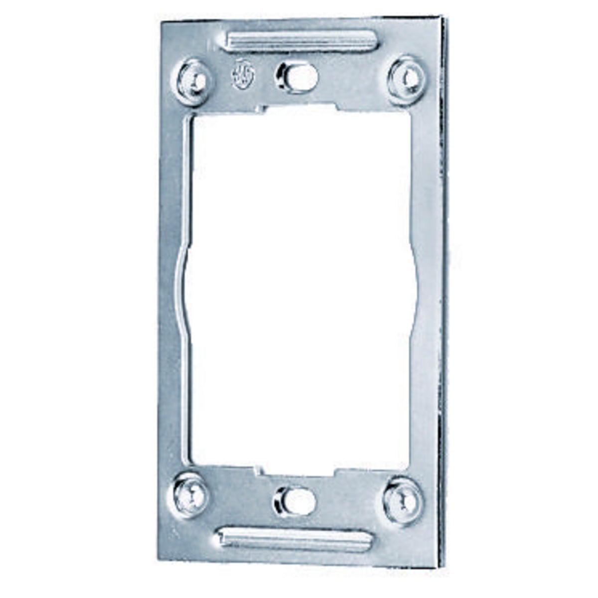HBL7349 1-Gang Fabricated Non-Weatherproof Rectangular Standard Surface FS/FD/Threaded Mount Adapter Plate, For Use With 7423WO, 7424WO, 7425WOA or 7420 Vertical FS/FD Standard Box, 1-Outlet, Steel, Metallic
