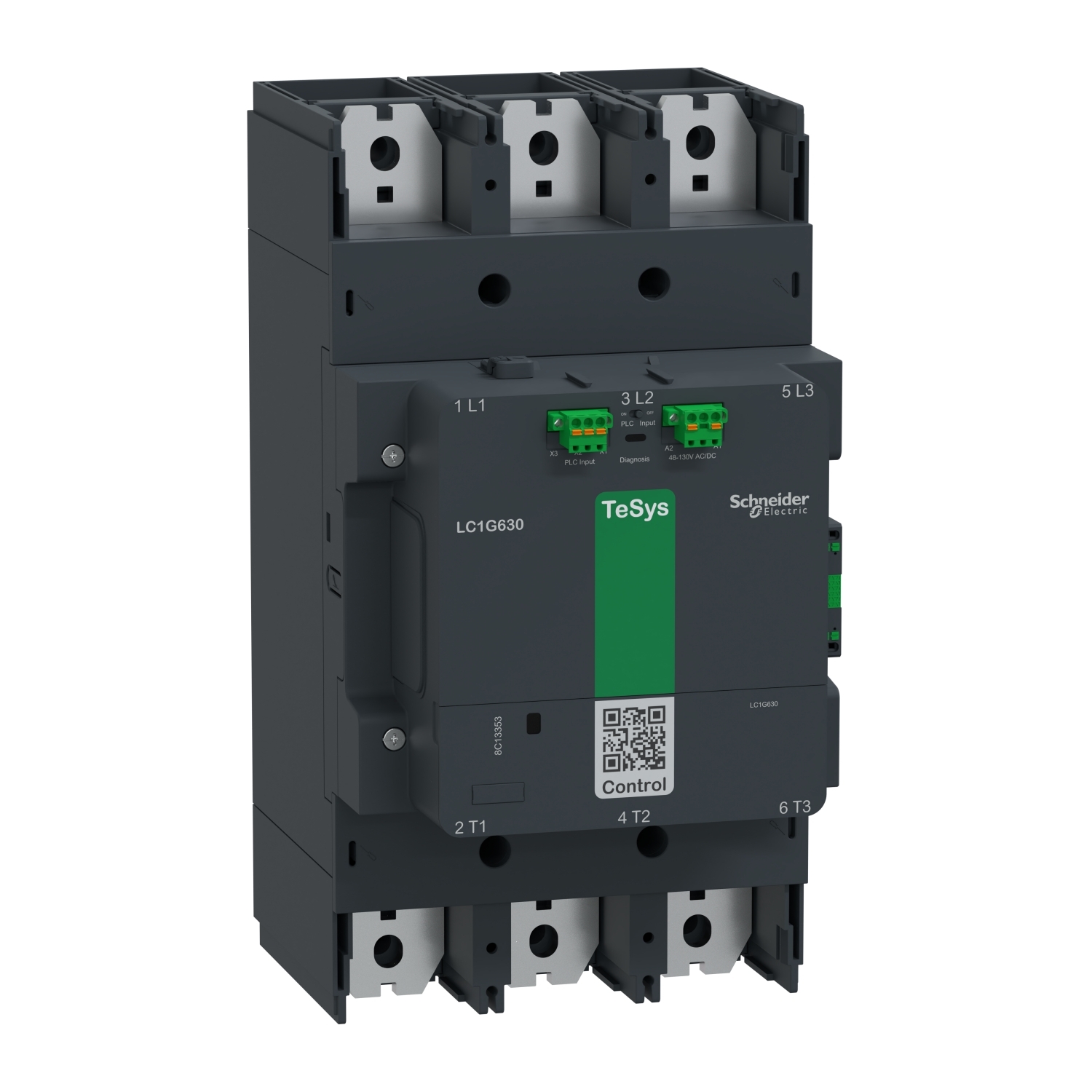 LC1G800LSEA LC1G Contactor, 200 to 500 V AC/DC V Coil, 800 A, 4NO Contact, 3 Poles