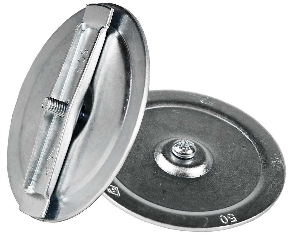 D90S 5450 3-Piece Knockout Seal, 3-1/2 in Nominal Size, Snap-In Mount, Steel