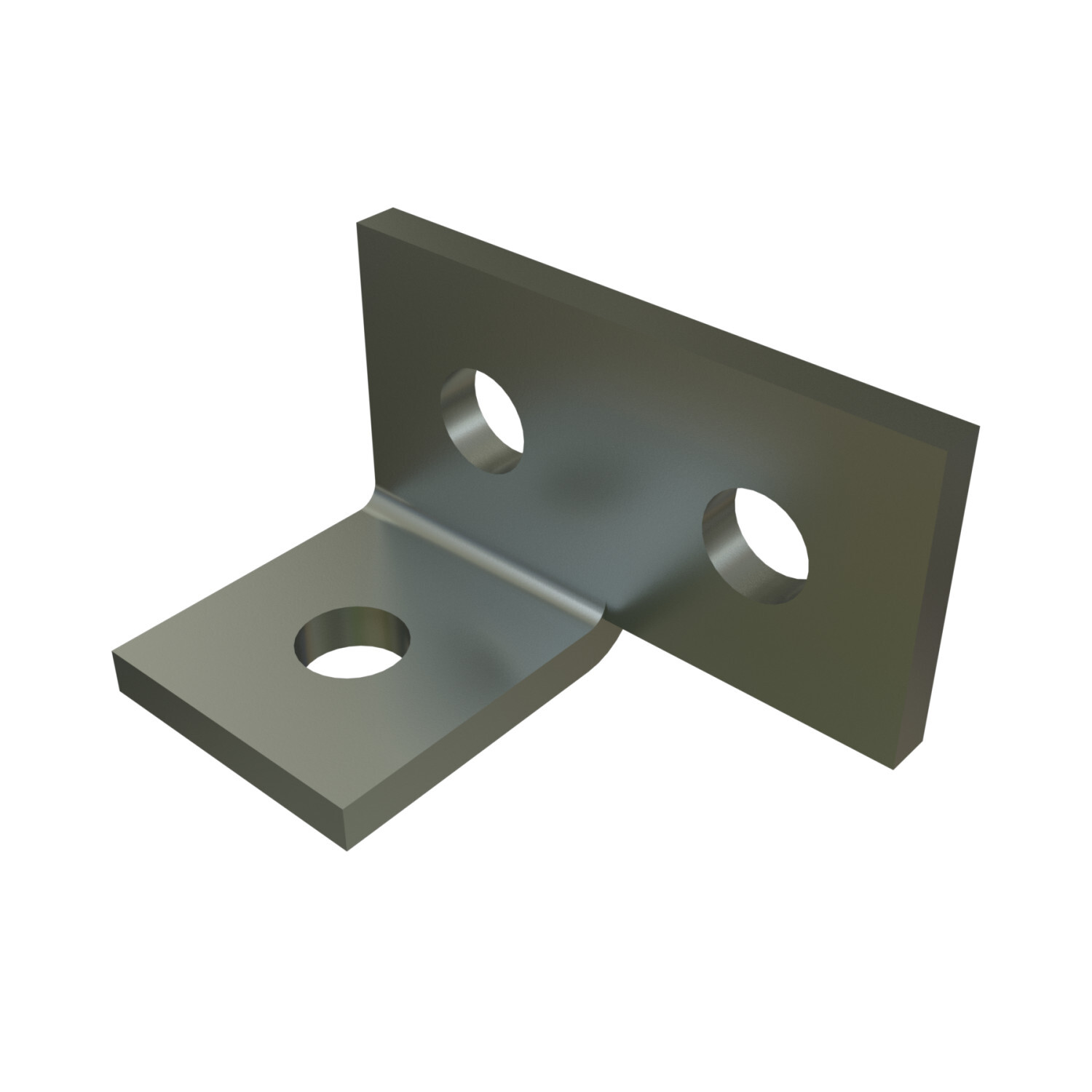 P1822-EG Right Hand 90 deg Angle Fitting, 3 Holes, 1-5/8 in W x 1/4 in THK, HRPO Steel