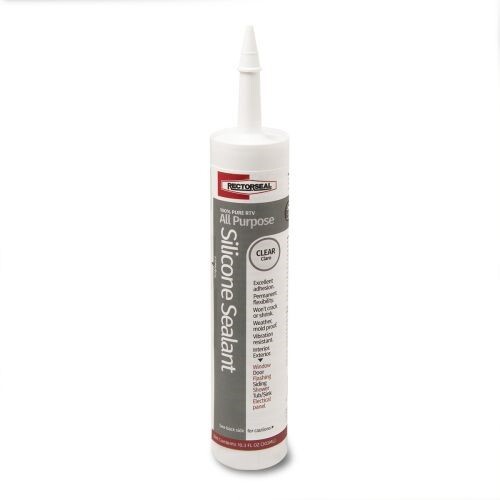 57506 General Purpose Vibration Resistant Sealant, 10.3 oz Tube, Clear, 100% RTV Silicone Base