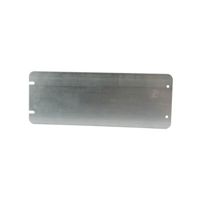 6-GCB Steel City Blank Flat Outlet Box Cover, 14-1/4 in L x 4-11/16 in W, Steel