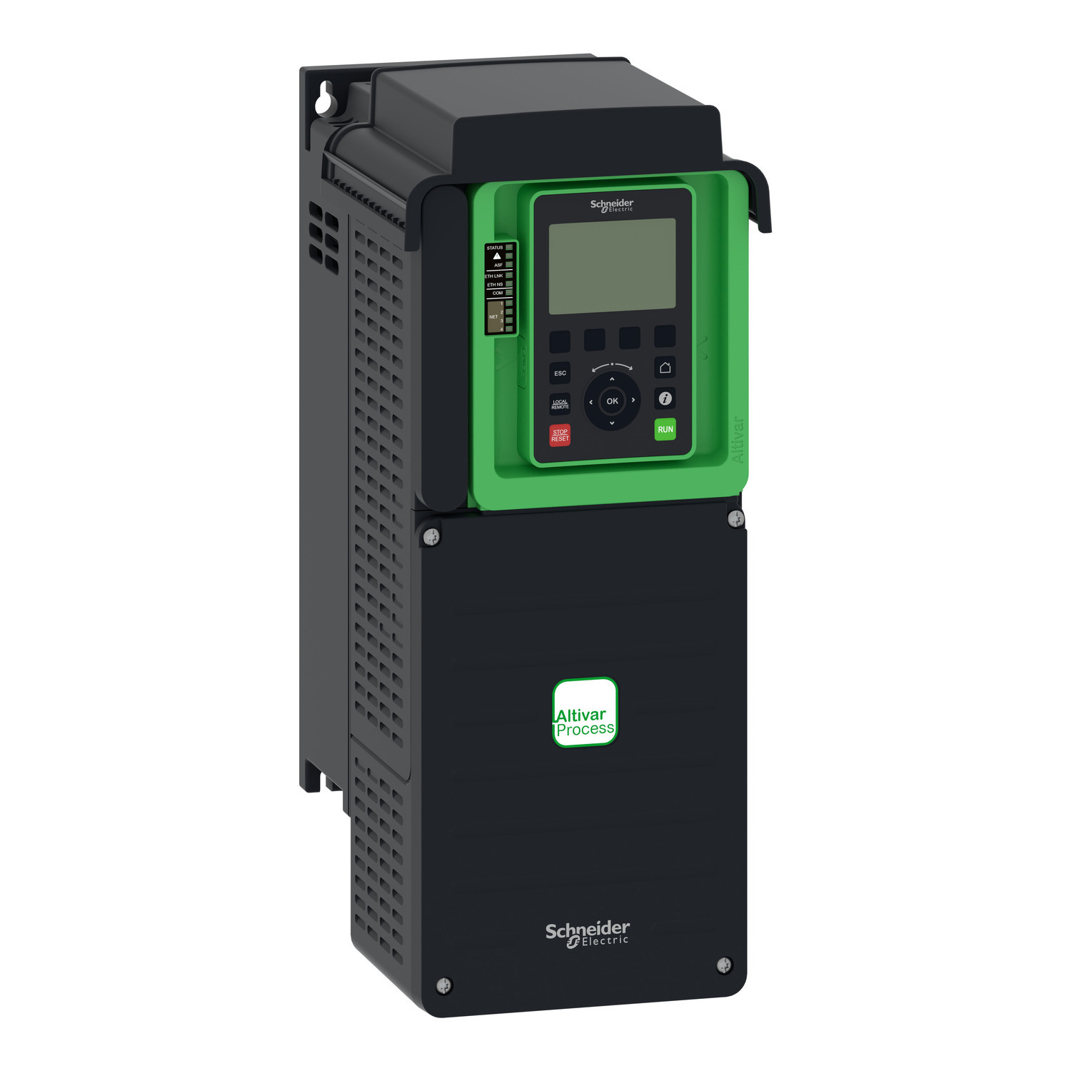 ATV630U75N4 Altivar Process ATV600 Type 1 AC Variable Speed Drive, 460 V AC, 9.2/10.5/11.9/13.8 A, 10 hp, 6.73 in W x 9.17 in D
