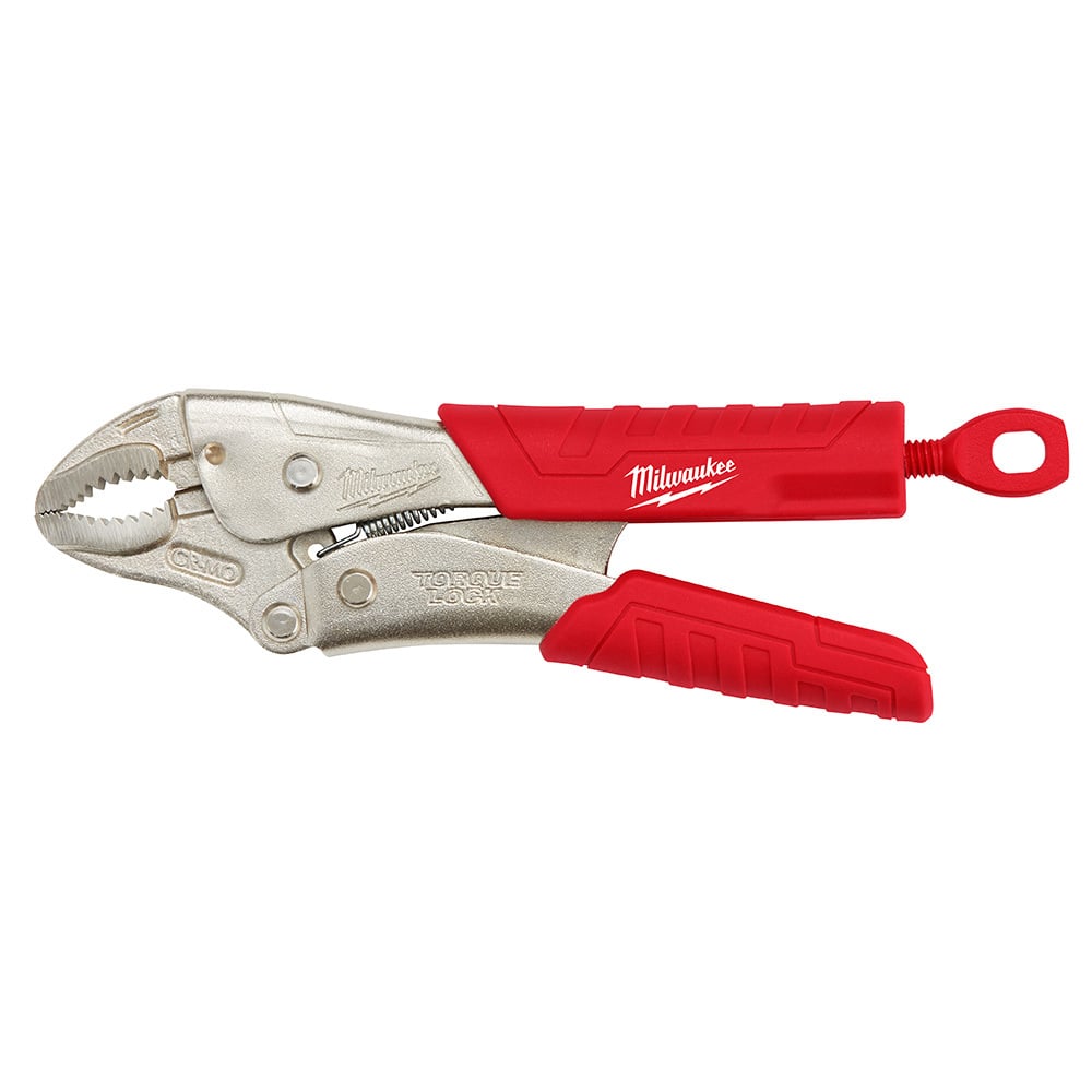 48-22-3407 Torque Lock 1-Handed Lever Locking Plier, 1 in Nominal, 1-5/64 in L x 13/32 in W x 13/32 in THK Alloy Steel Curved Jaw, 7 in OAL