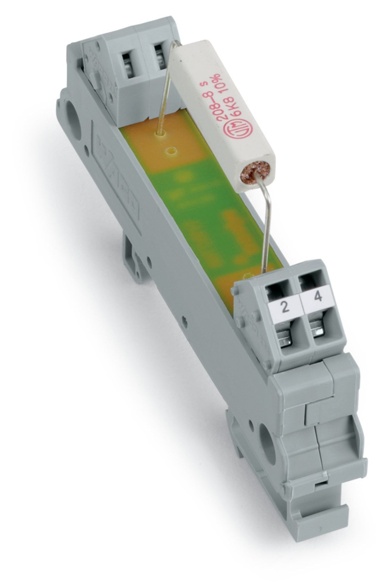 289-128/001-000 Component Module with Resistor, DIN Rail Mount