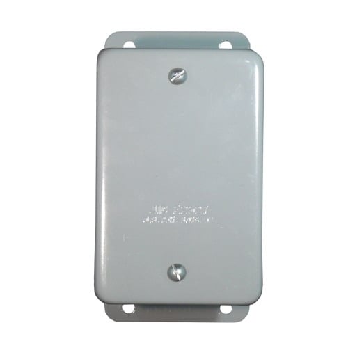 Blank Junction Box; 2-5/8 Inch Width x 2-3/16 Inch Depth x 4-1/8 Inch Height, Steel, Surface Mount, Screwed Cover