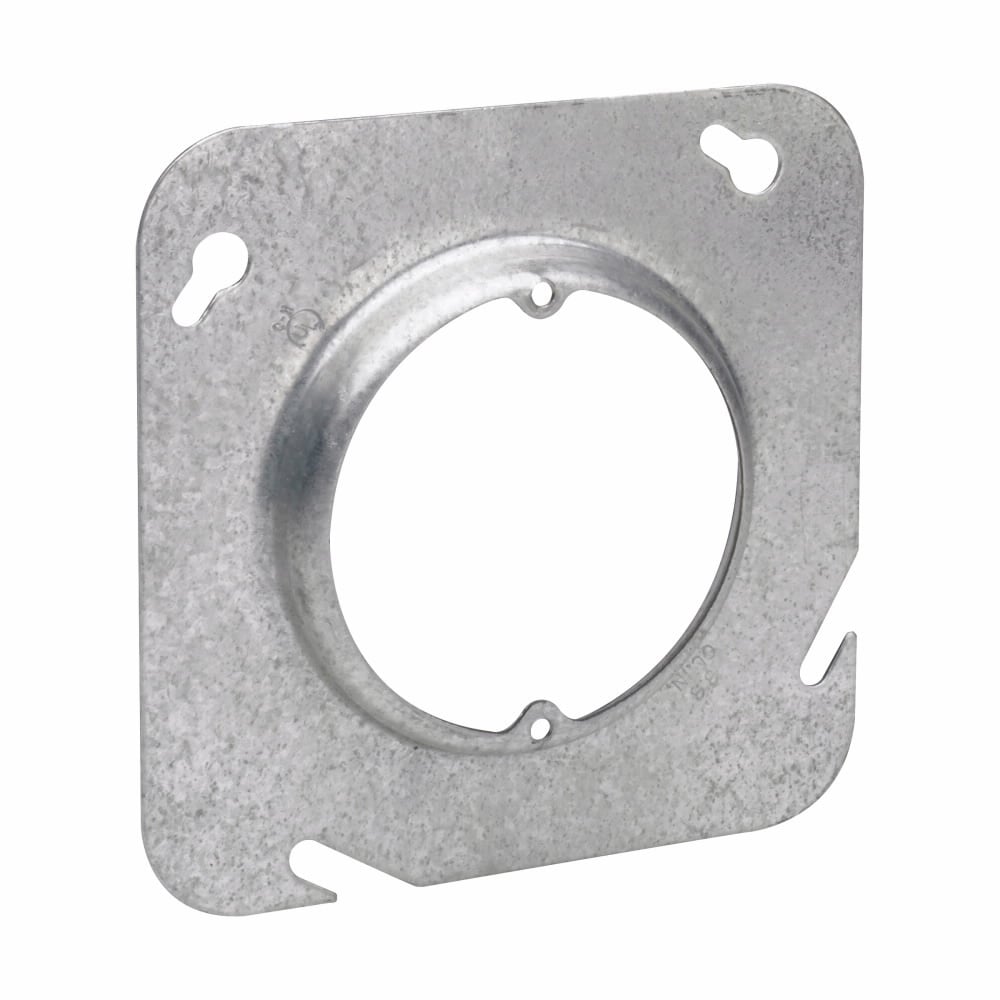 TP573 Thepitt Raised Surface Cover With 2-3/4 in Ears, 4-11/16 in Dia, 4.688 in L x 4.688 in W x 4-11/16 in D, Steel