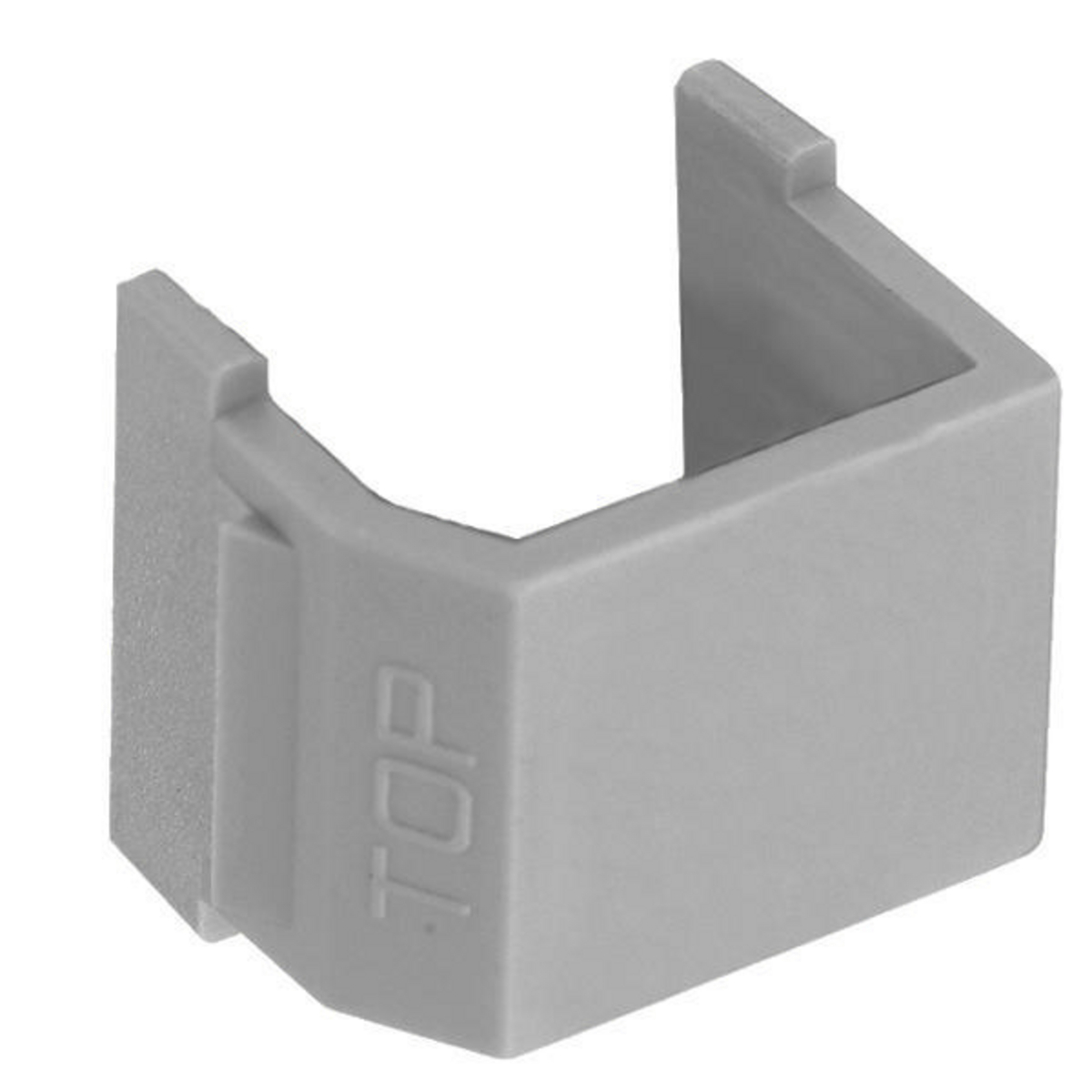 SFSBGY10 Snap-Fit Standard Blank Connector, Snap-Fit Mount, Phosphor Bronze Contact, Gray
