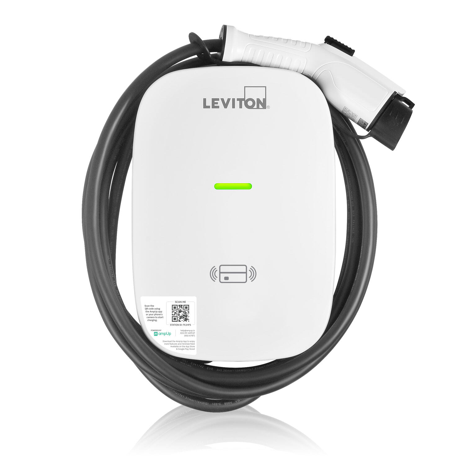 EV48G EV Series Level 2 Electric Vehicle Charging Station, 208/240 V AC, 48 A, 1 Phase, 7 AWG Wire, NEMA 3R Enclosure