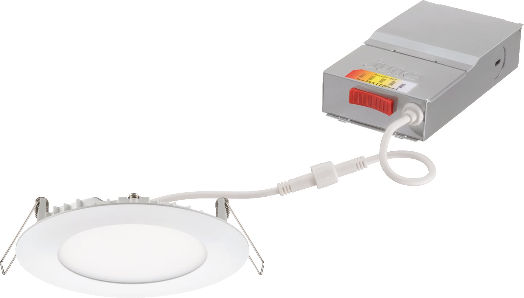 WF4 SWW5 90CRI MW M6 WF4 Wafer-Thin LED downlight, 120 V