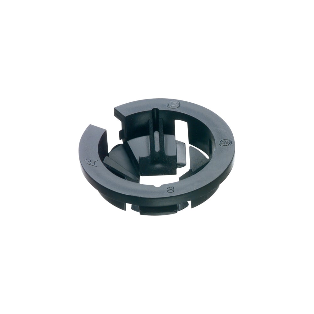 NM96 Black Button Cable Connector, 1 in Trade, Plastic