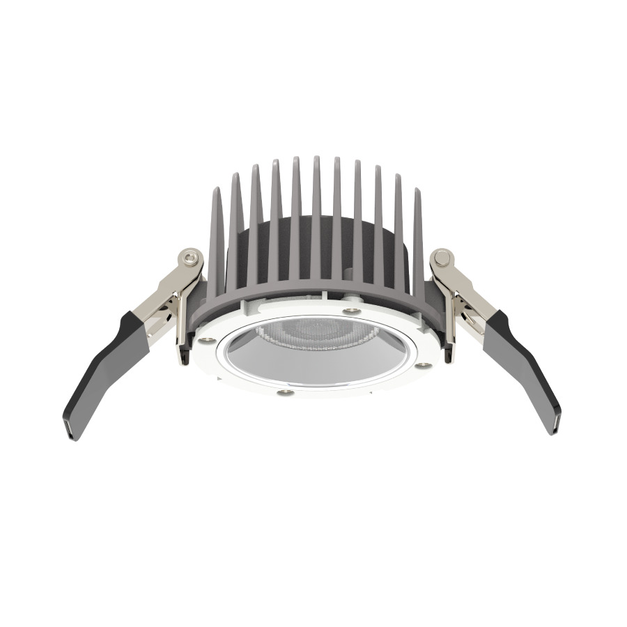 HA4 Dimmable Recessed Downlight, LED Lamp, 12 W Fixture, 120 V