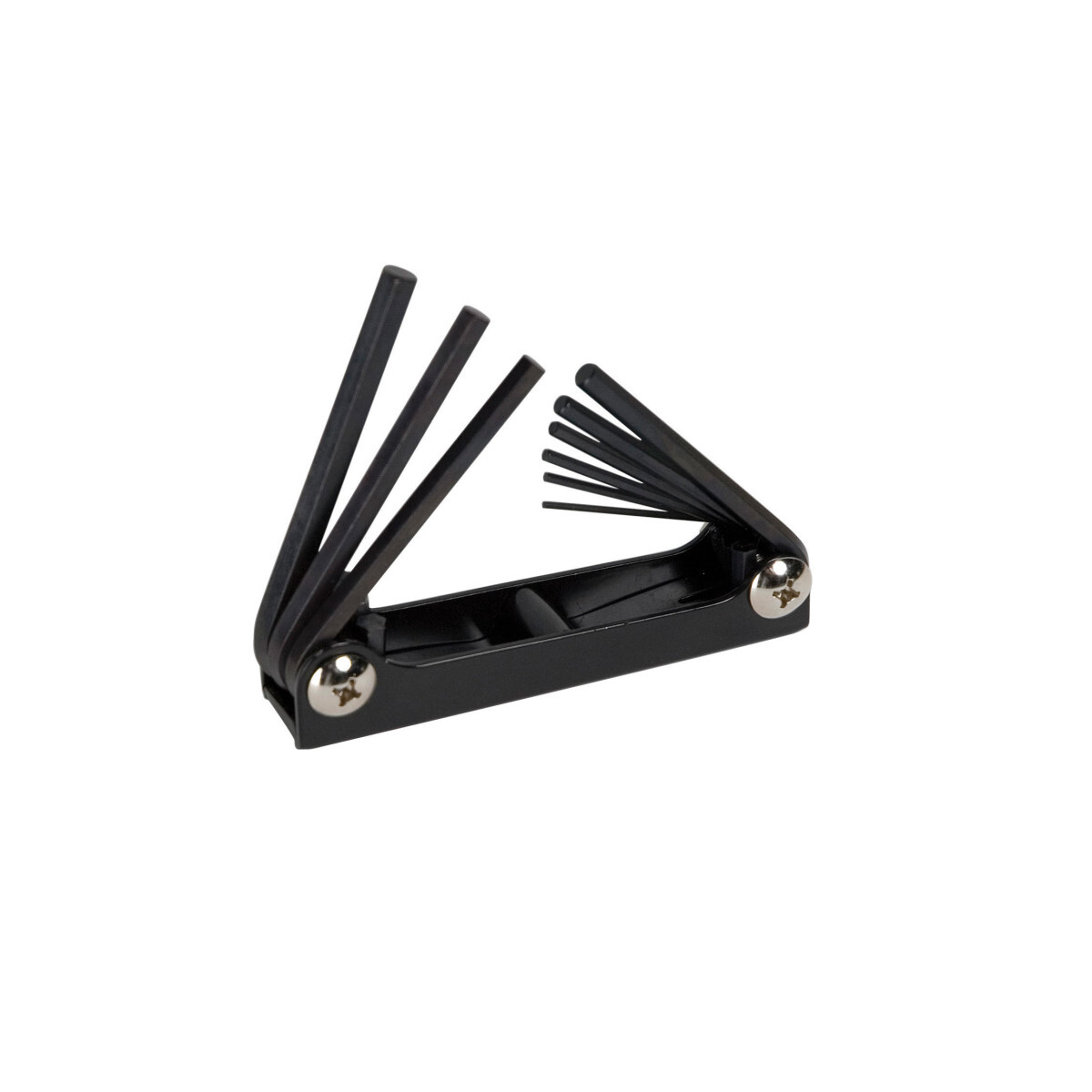 0254-11 Folding Standard Hex Key Set, 9 Pieces, 5/64 to 1/4 in Hex, Powder Coated