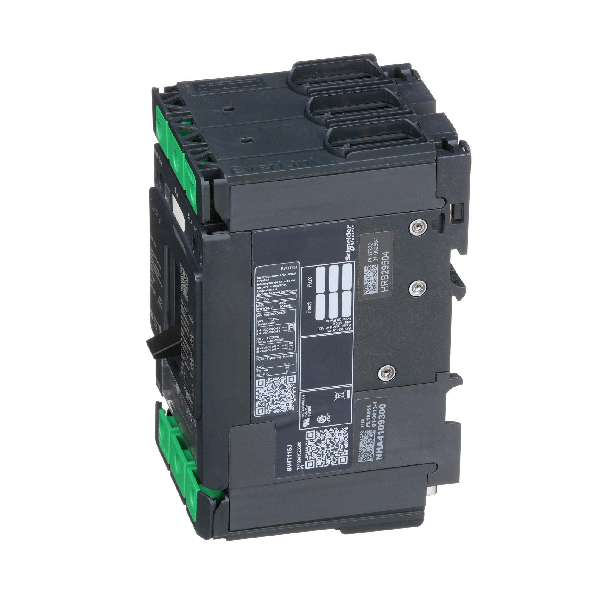 BV4T115J TESYS Series, 600Y/347 V AC, 115 A