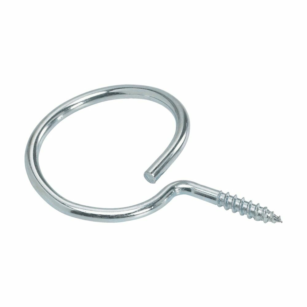 BR-24-4W 1-Piece Threaded Bridle Ring, 1-1/2 in Ring, Steel, Zinc Plated
