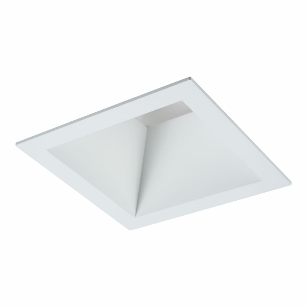41SMDMW Halo Commericial Non-Conductive Square Medium Deep Reflector Trim, 4 in ID, LED Lamp, For Use With SM4 Series Module, Polymer