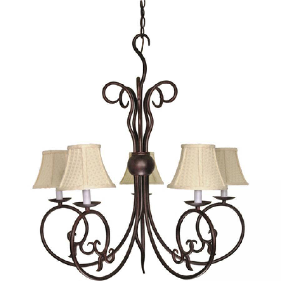 60-040 Nuvo Tapas Traditional Chandelier, (1) Lamp, 120 VAC, White Housing