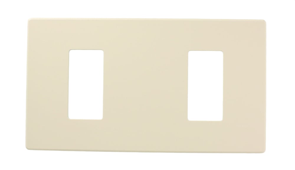 AWP0F-2T Renoir AWPO Wall Plate, 4 Gangs, 9.23 in W x 5.15 in H, Light Almond