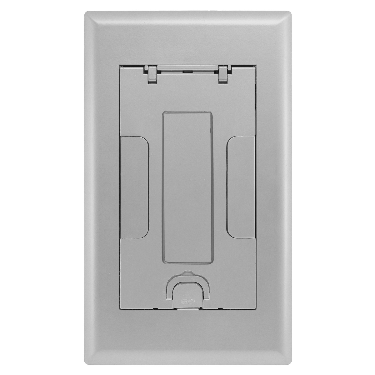 2GAFBCVRALUC Surface Style Standard Floor Box Cover With Insert, 15 in L x 8-3/4 in W, Cast Aluminum