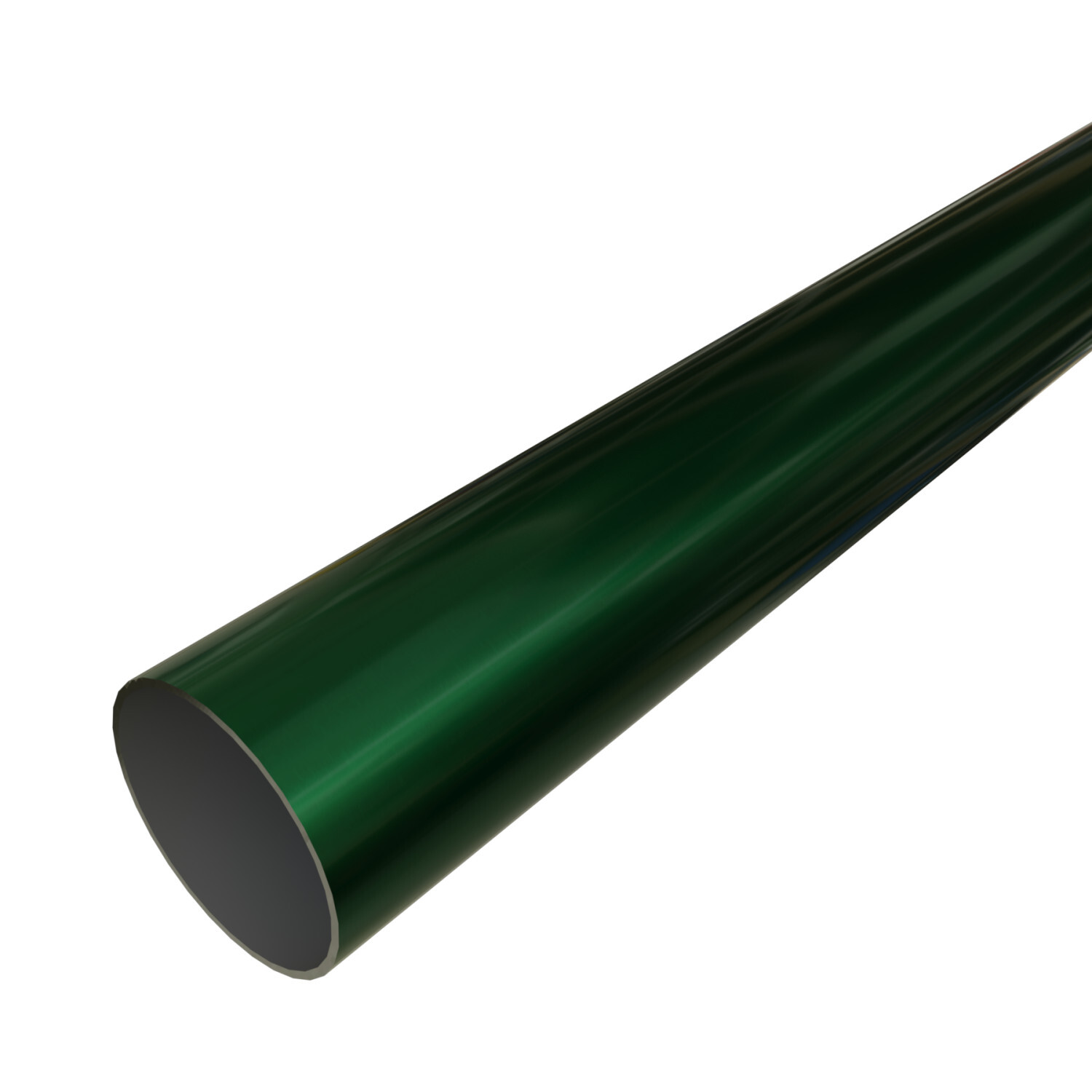 1-1/2" Electrical Metallic Tubing, EMT, Galvanized Steel, 10' Long, Green
