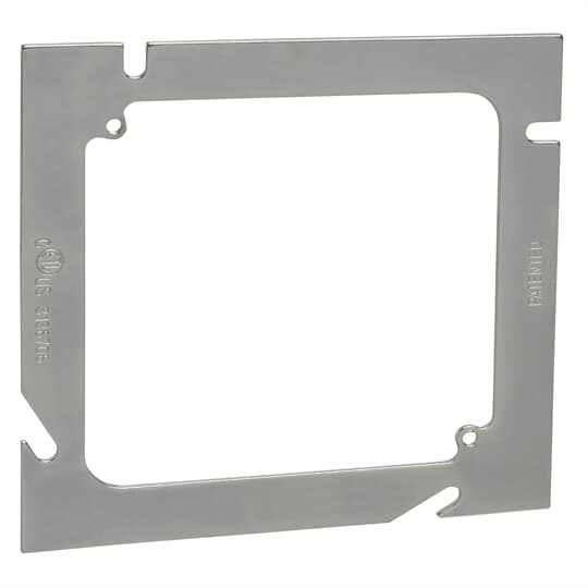 82-52E-0 Steel City 1-Outlet Flat Extension Ring, 5 in L x 5 in W, Steel