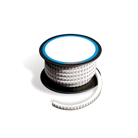 SMR118-4-1 E-Z Code Closed Spring Action Wire Marker Sleeve, 22 to 16 AWG Wire, 0.142 in L x 0.138 in W, Vinyl, 4 Legend