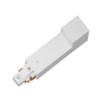 White Track Lighting Conduit Adapter Feed