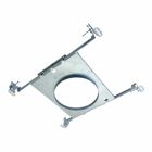 6 inch round mounting frame with drywall collar.
