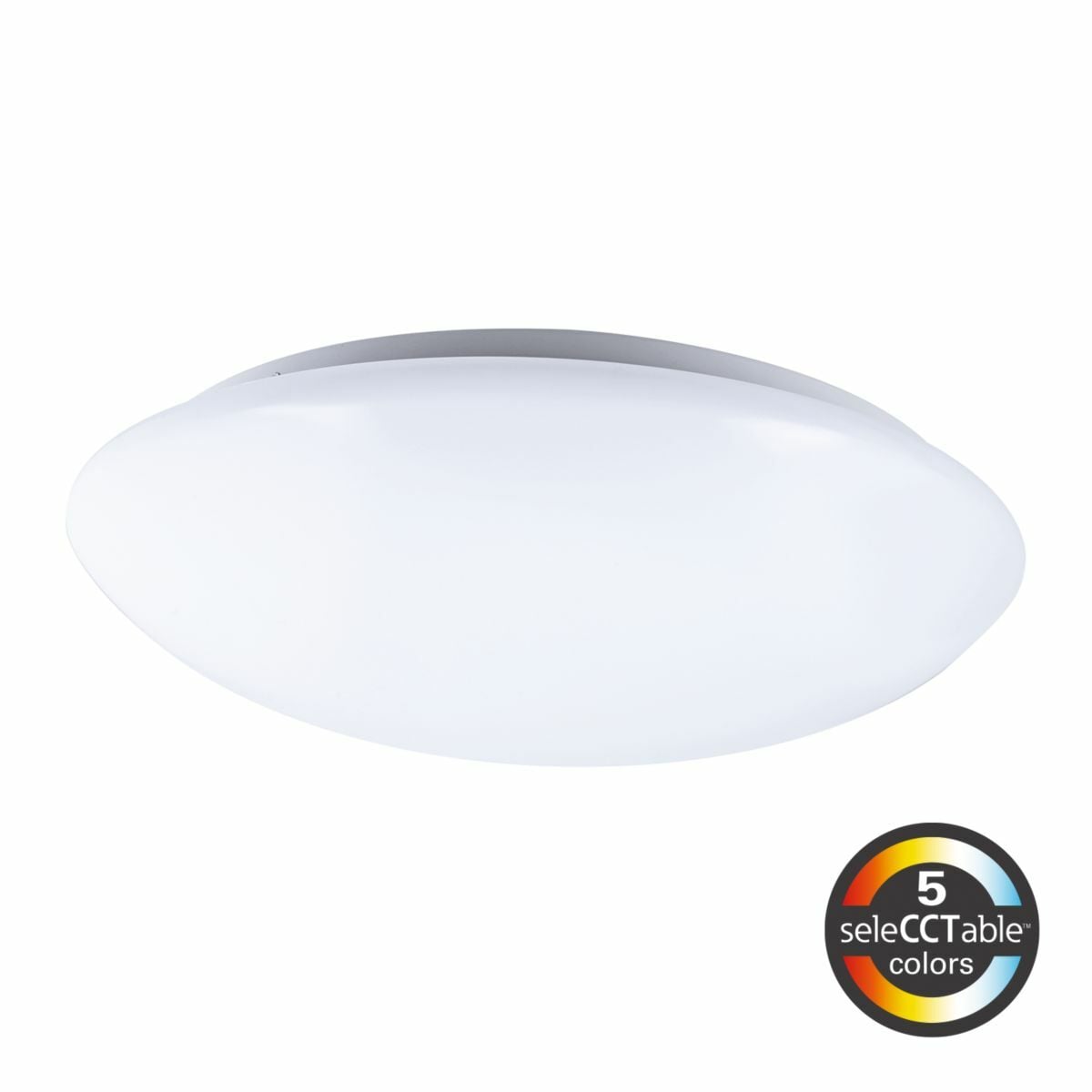 FM159S1EWHR Halo FM Dimmable Low Profile Round Flushmount, 14.5 W Fixture, 120 V, White Housing