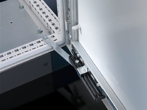 4583500 Door Stay With 180 deg Hinge, For Use With TS, SE, PC Series Baying Systems Enclosure, TS Carbon Steel/Stainless Steel Doors, Carbon Steel/Stainless Steel