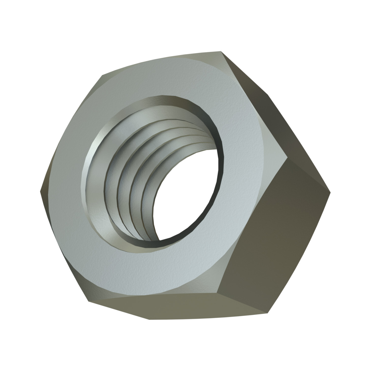 HHXN062-EG HHXN062EG Hex Nut, 5/8 in, Steel, Electro-Galvanized