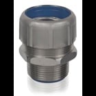 3/4 Inch Liquidtight Fitting for Flexible Metallic Conduit, Straight, UL/CSA Listed, High UV Resistance, NEMA Ratings: 3, 3R, 4, 4X, Length 1.75 Inches/44.45mm, Width 1.64 Inches/41.66mm, Temperature Range 0 to 105 Degrees C, stainless steel withzinc plated steel groundcone 316