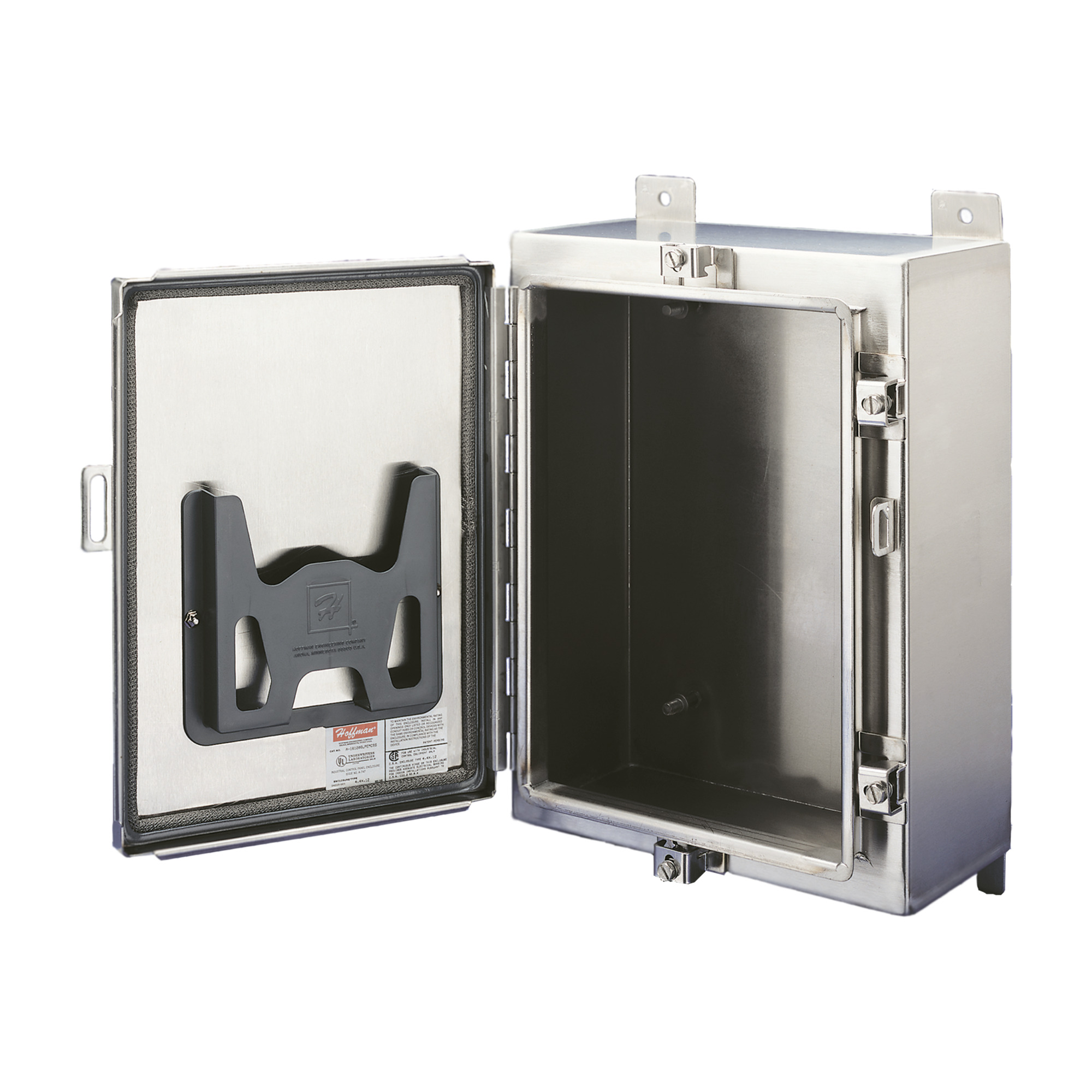A363008LPEMCSS A4SEM Medium Type EMC Enclosure, 36 in L x 30 in W x 8 in D, NEMA 4X/IP66 NEMA Rating, 304 Stainless Steel