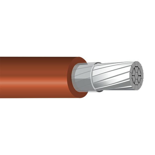 XHHW Cable, 500 KCMIL, Brown, Stranded, Aluminum Conductor, 2500 Foot Reel