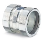 1-1/4 Inch, Malleable Iron-Zinc Plated Compression Coupling, For Use with Rigid Conduit