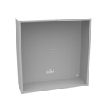 24x8x24 Screw Cover Type 1 UL Listed Steel No Knockouts ANSI 61 Gray Cover with Teardrop Slots Mounting Holes in Back