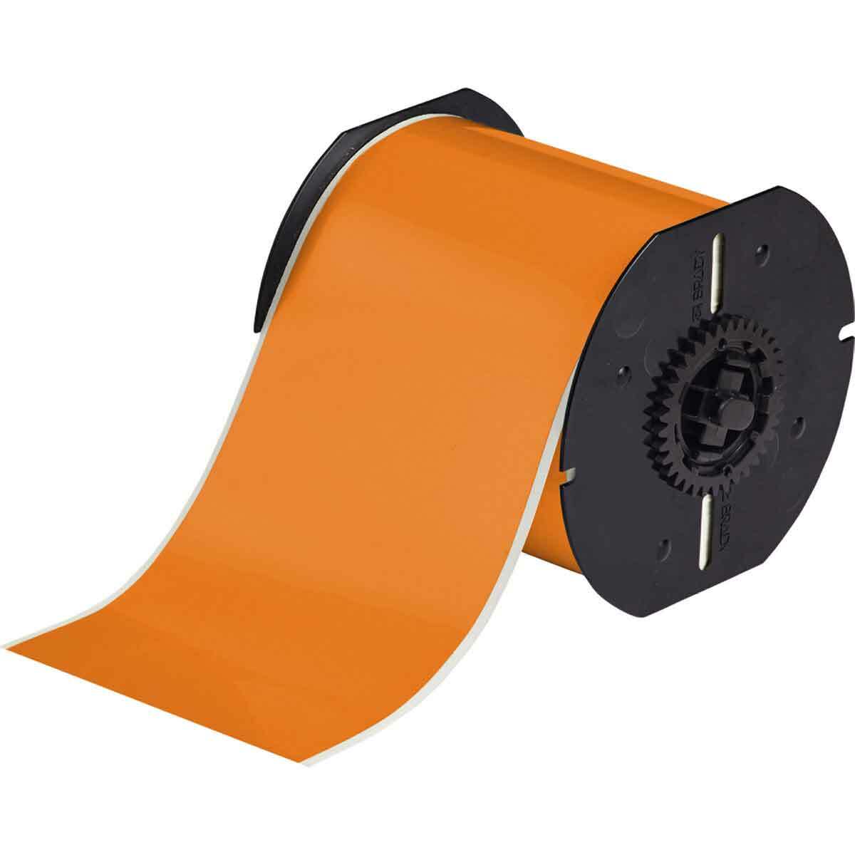 B30C-4000-595-OR B30 Thermal Transfer Vinyl Tape, 4 in W, Orange, B-595 Vinyl