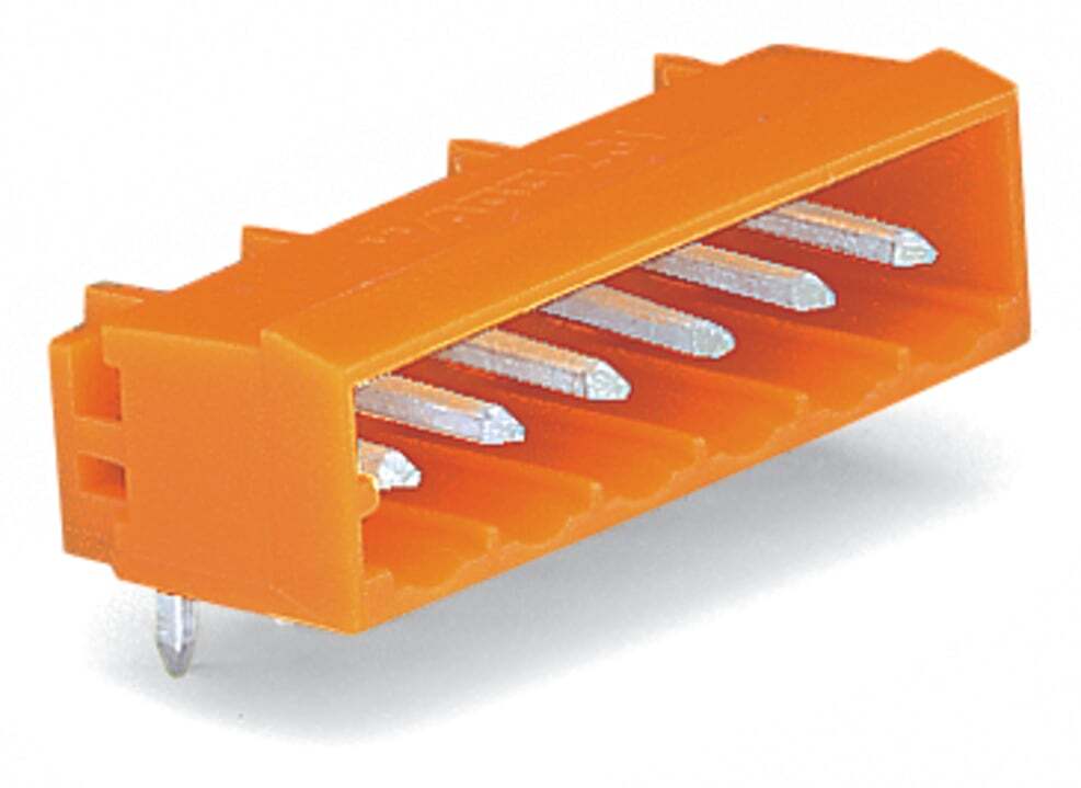 231-542/001-000 Angled THT Male Header, 630 V, 12 Positions, 0.2 in, Polyamide